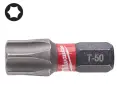 Šroubovací bit 1/4 Milwaukee Shockwave Torx TX 50 x 25 mm - 2 ks (MI4932430891)